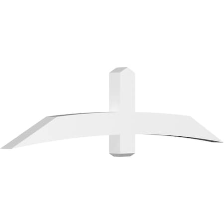 Ekena Millwork Bellingham Architectural Grade PVC Gable Bracket, 84"W x 21"H x 4"D x 6"F, 6/12 Pitch GBP084X21X0406BEL00